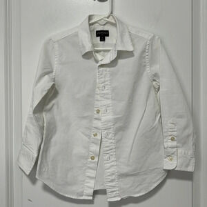 Crewcuts boys white button down dress shirt size 3